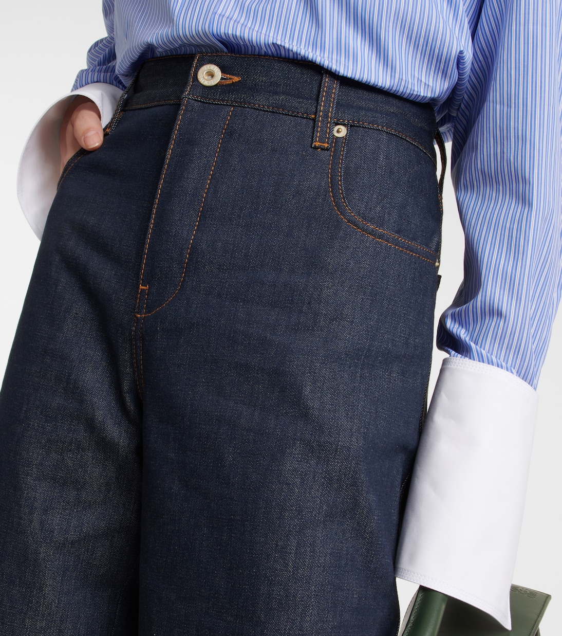 Jeans de tiro alto cropped | Loewe