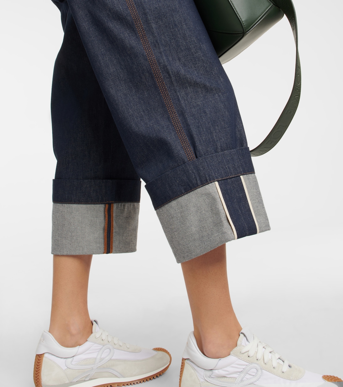 Jeans de tiro alto cropped | Loewe