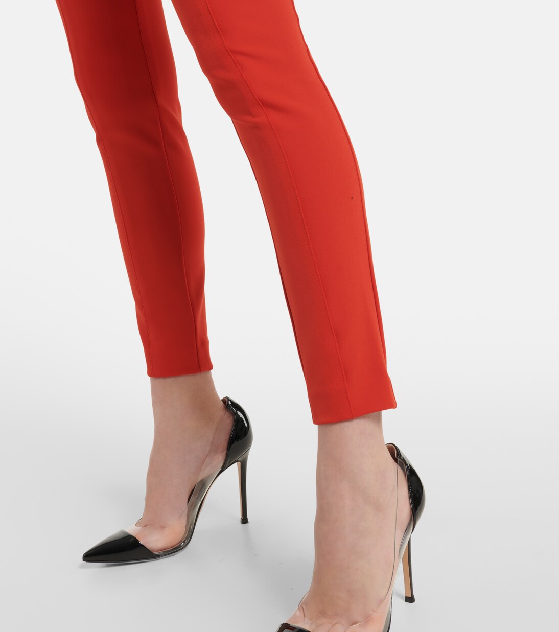 High-rise skinny scuba pants | Veronica Beard