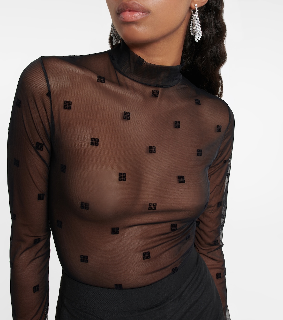 Givenchy 4G Body in Tulle e Jacquard: Stile Giovane e Moderno