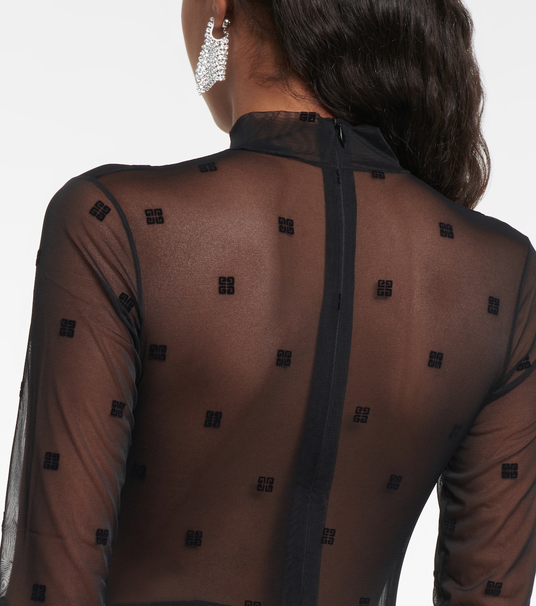 Givenchy 4G Body in Tulle e Jacquard: Stile Giovane e Moderno