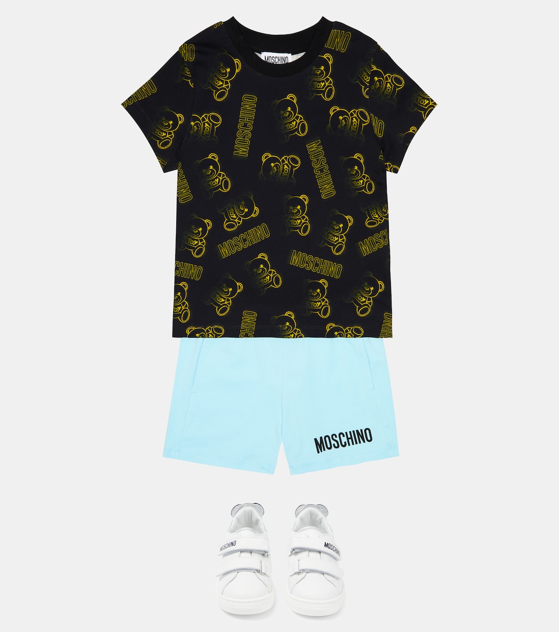 프린트 코튼 티셔츠 | Moschino Kids