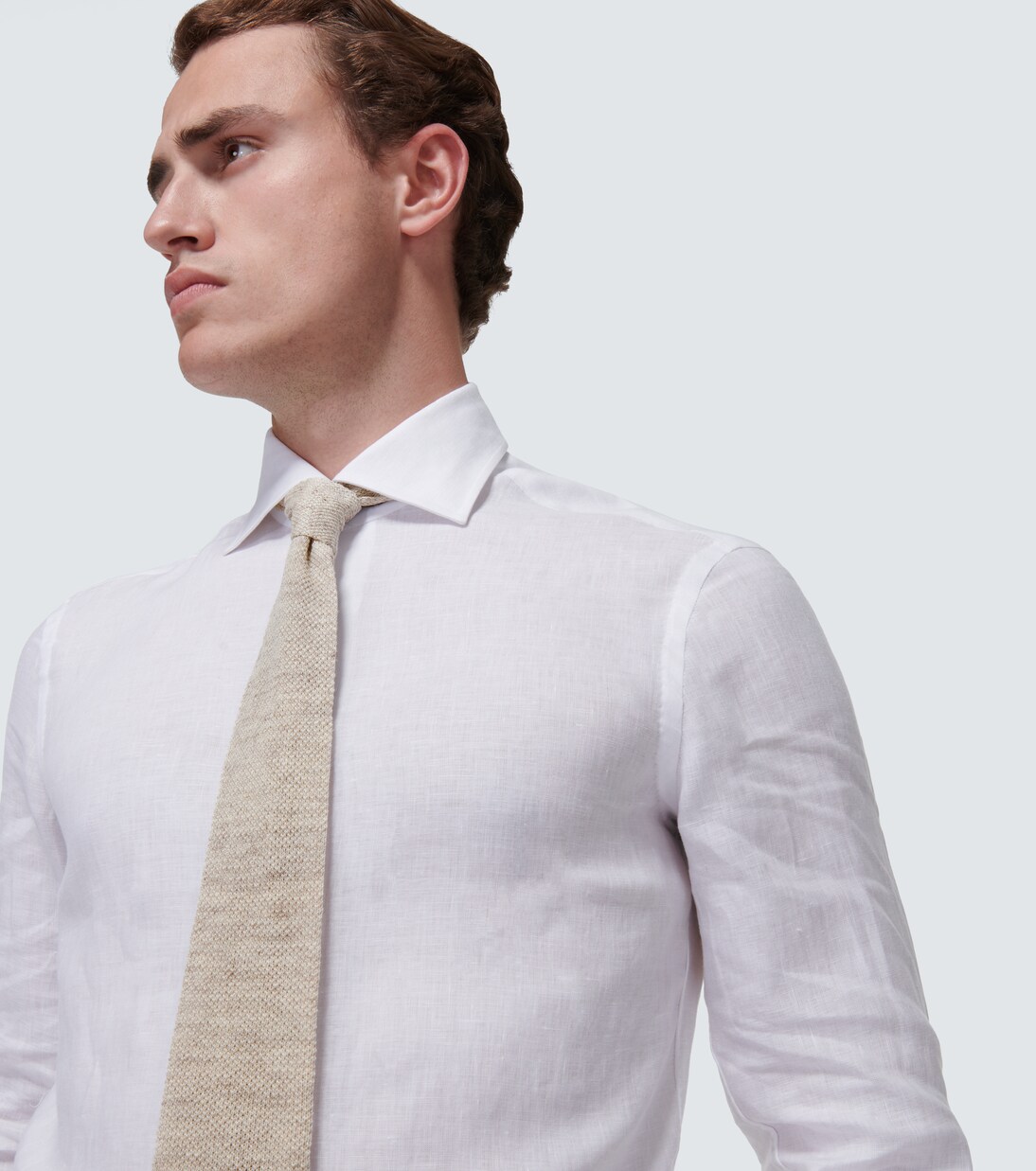 Linen knit tie | Thom Sweeney