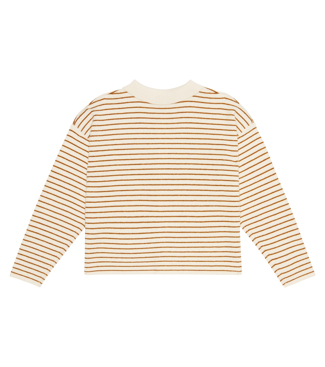 Cardigan rayé en laine et coton | Bonpoint