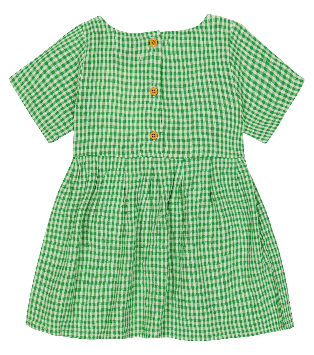 Baby Vichy checked cotton and linen dress | Bobo Choses