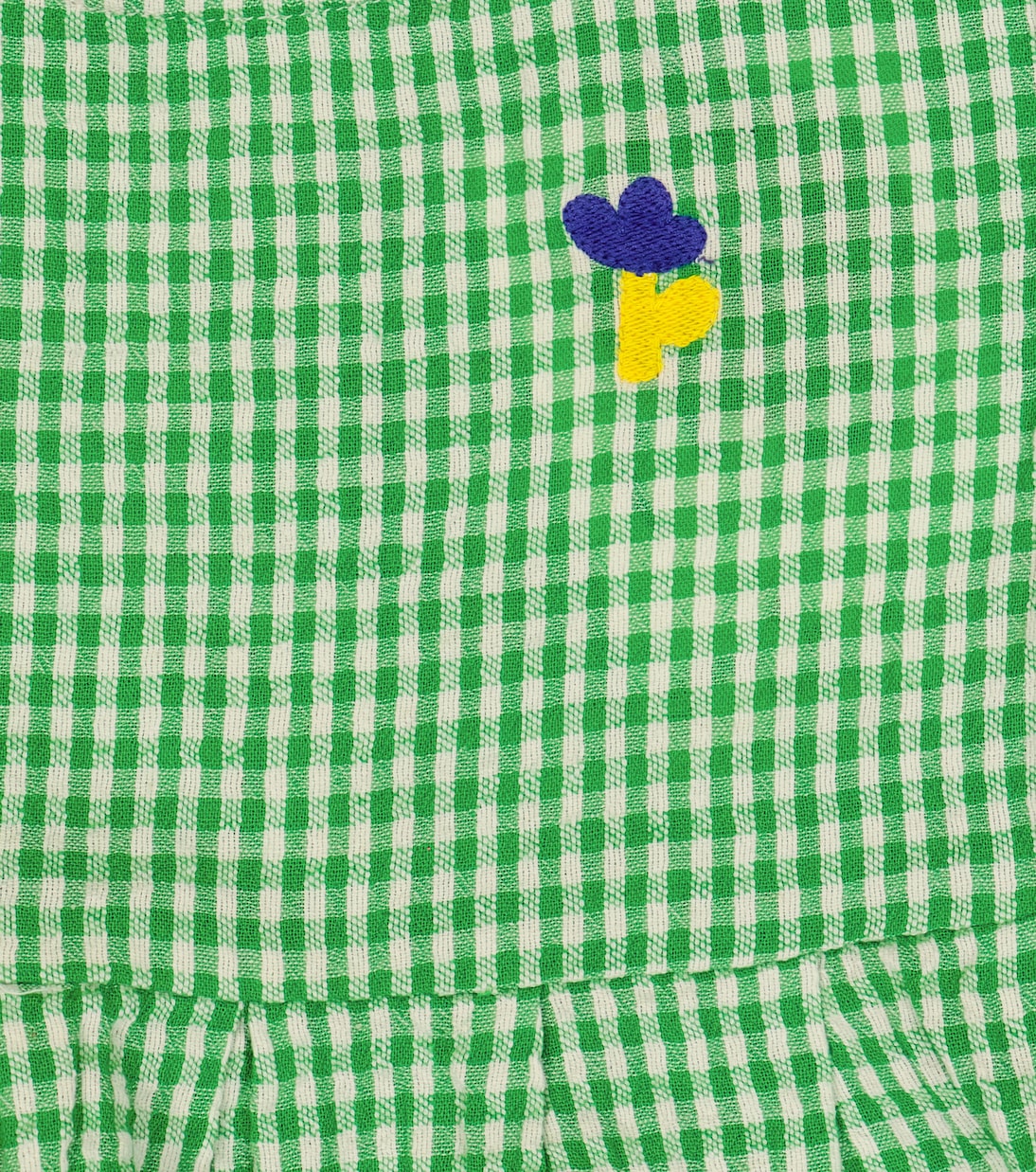 Baby Vichy checked cotton and linen dress | Bobo Choses