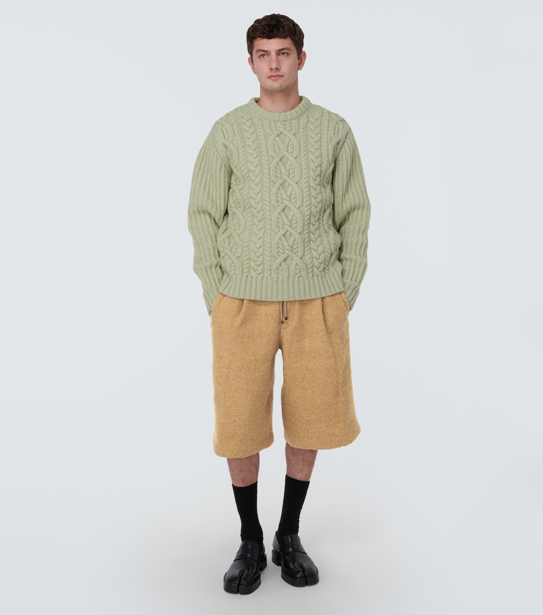 Jute-blend shorts | Dries Van Noten