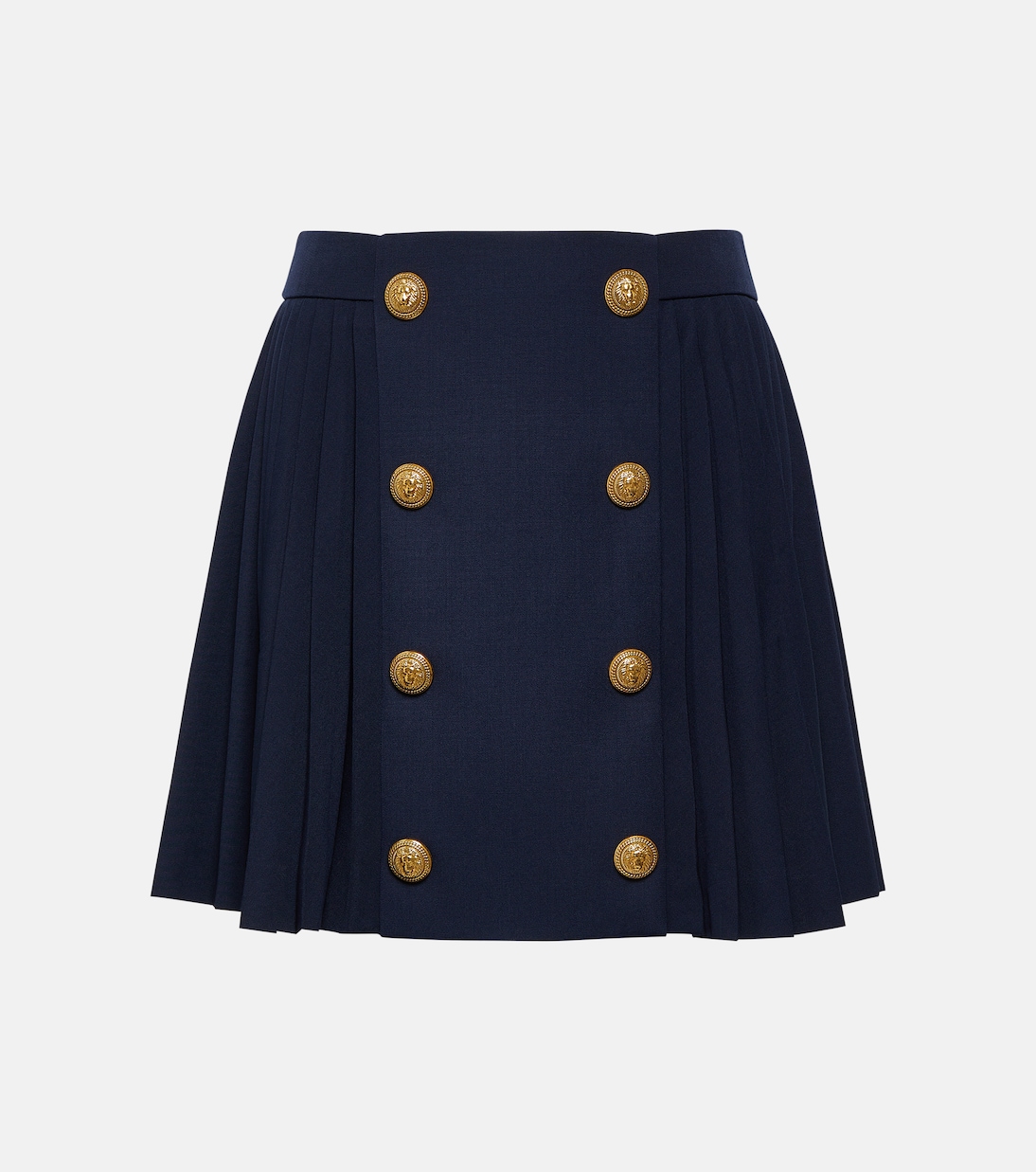 Mini-jupe en laine vierge | Balmain