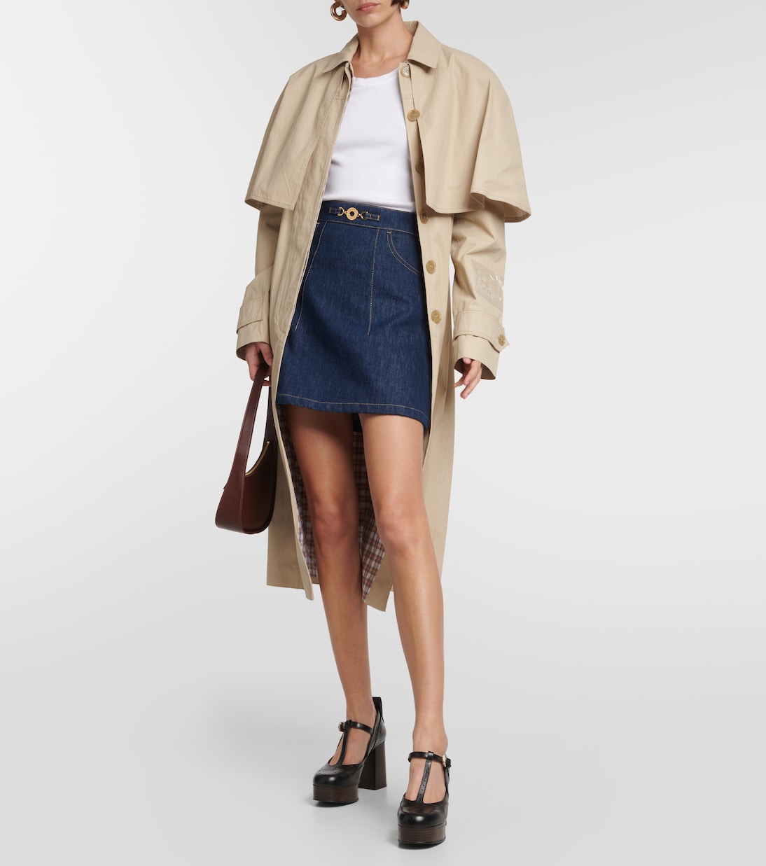 Salones Aria de piel con plataforma | See By Chloé