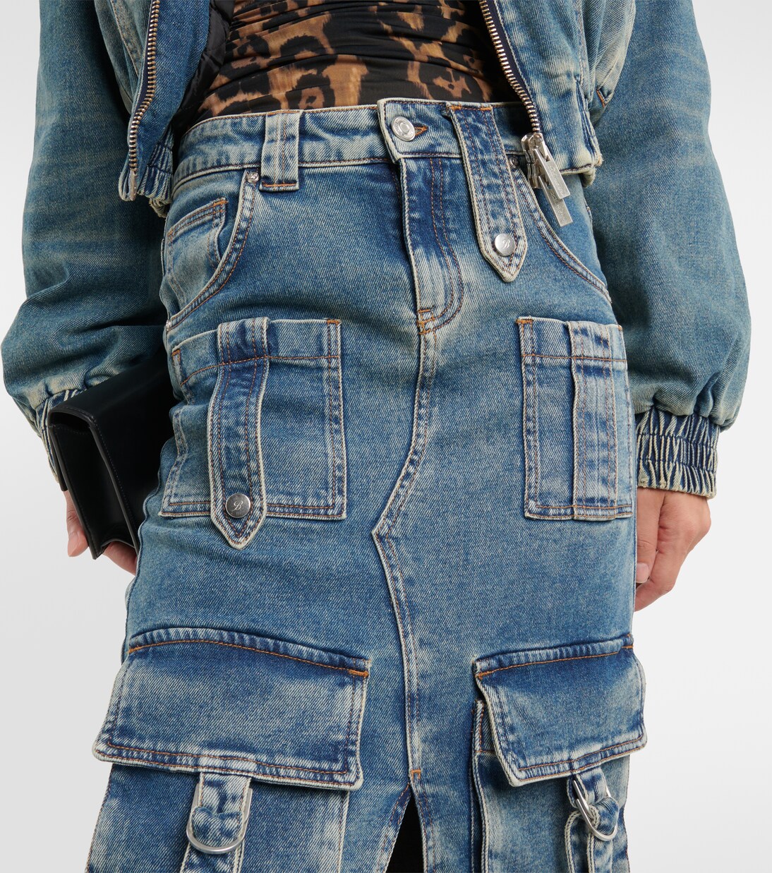 Gonna midi in jeans | Blumarine