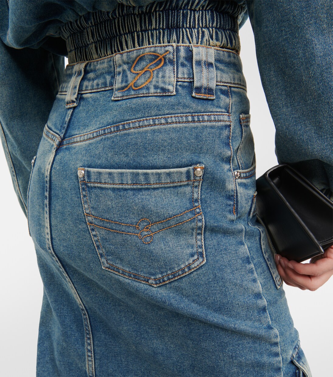 Gonna midi in jeans | Blumarine