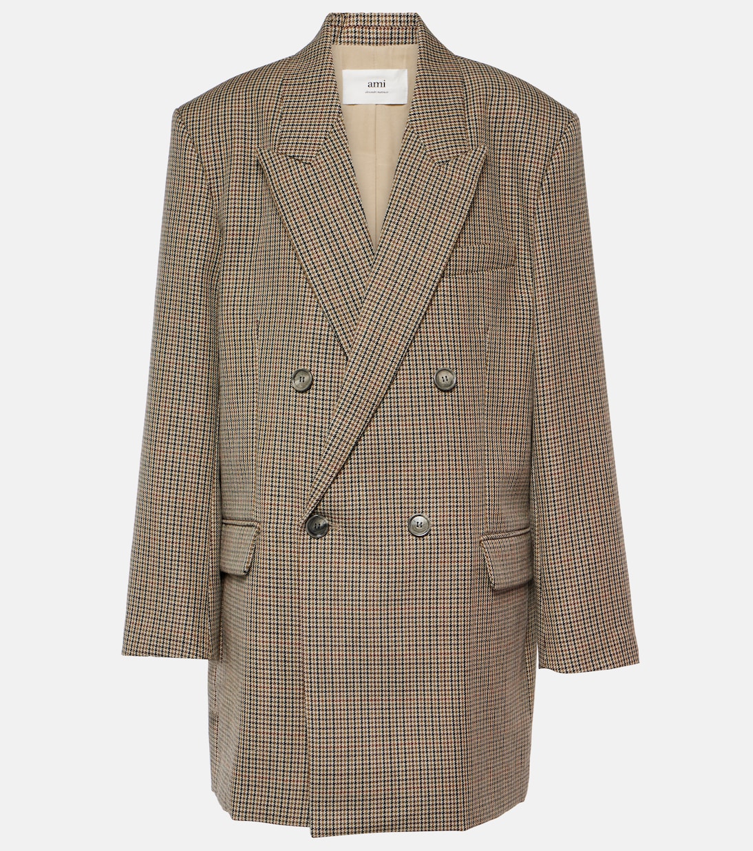Houndstooth wool blazer | Ami Paris