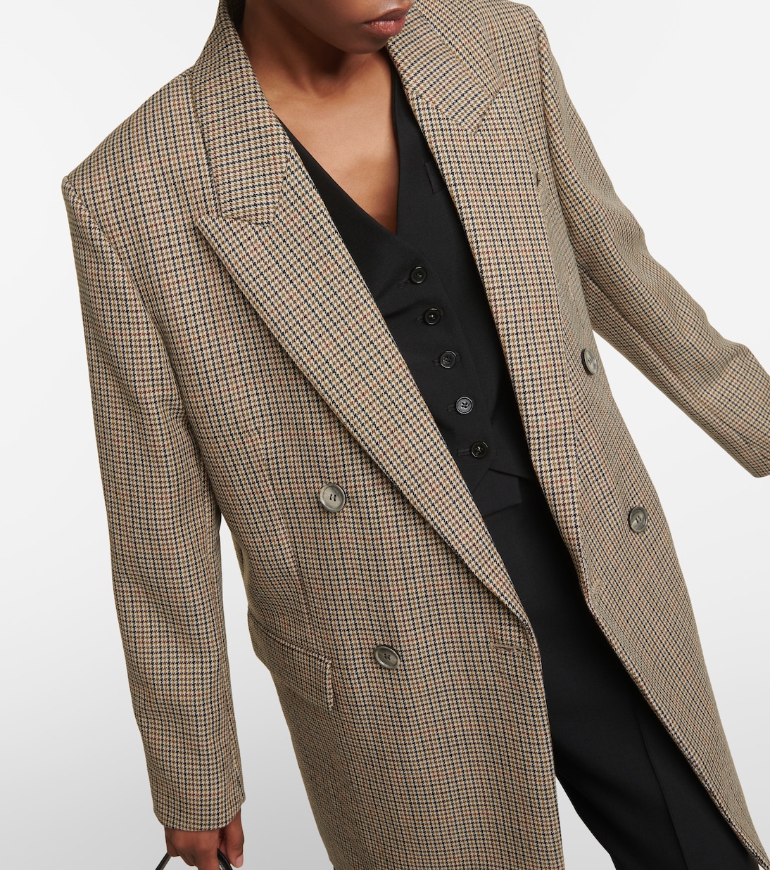 Houndstooth wool blazer | Ami Paris