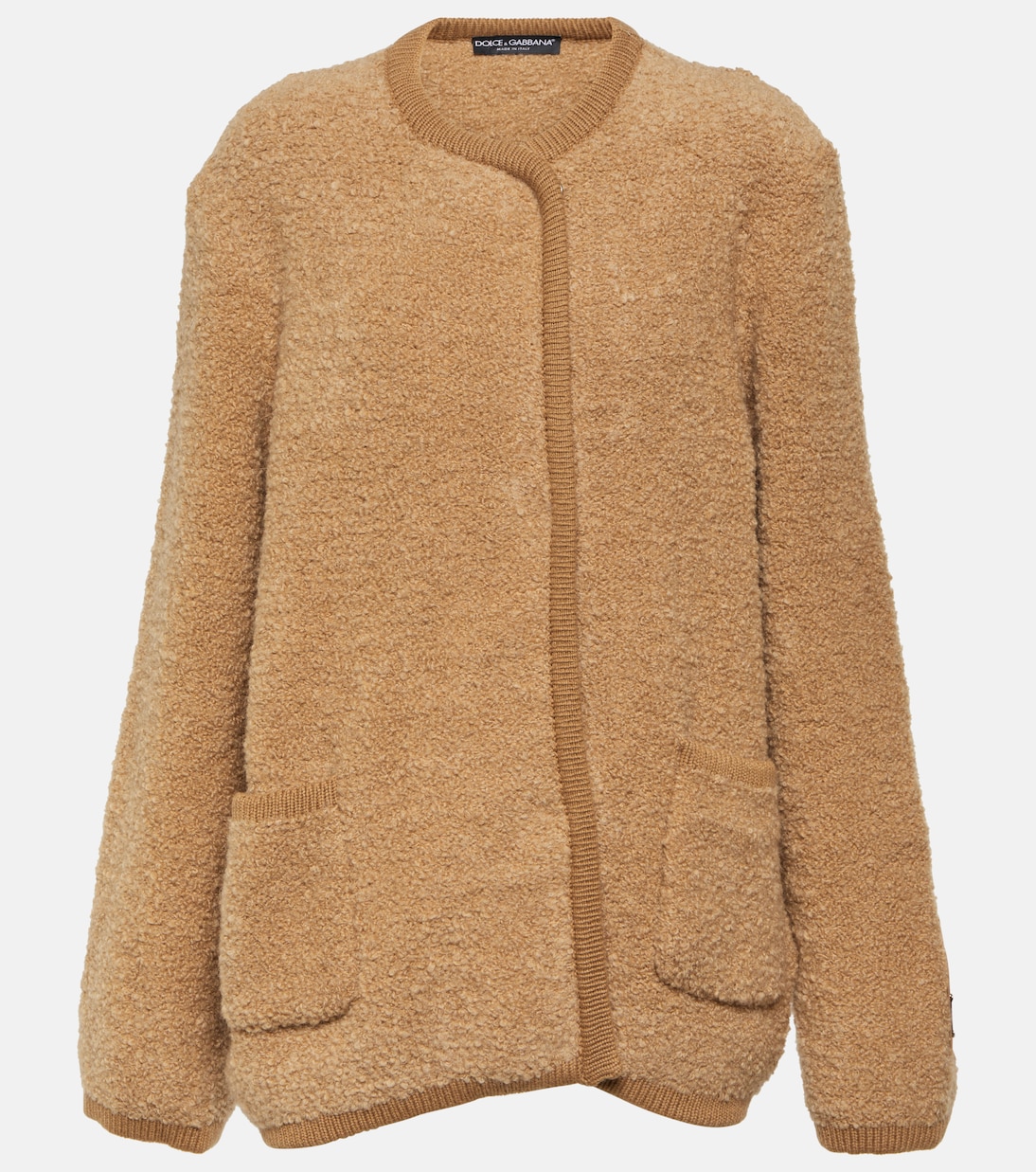 Giacca in teddy di cashmere e lana | Dolce&Gabbana
