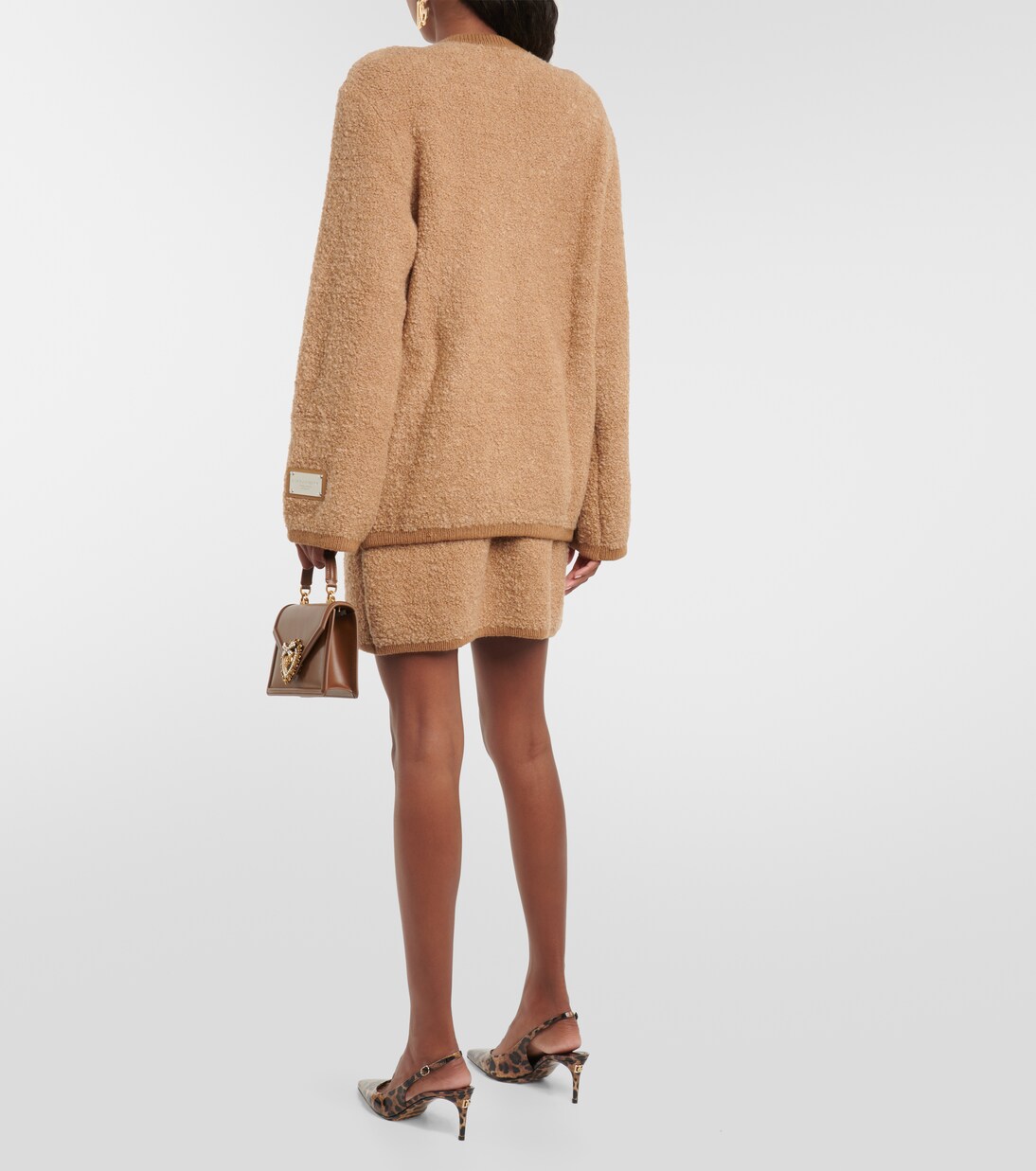 Giacca in teddy di cashmere e lana | Dolce&Gabbana