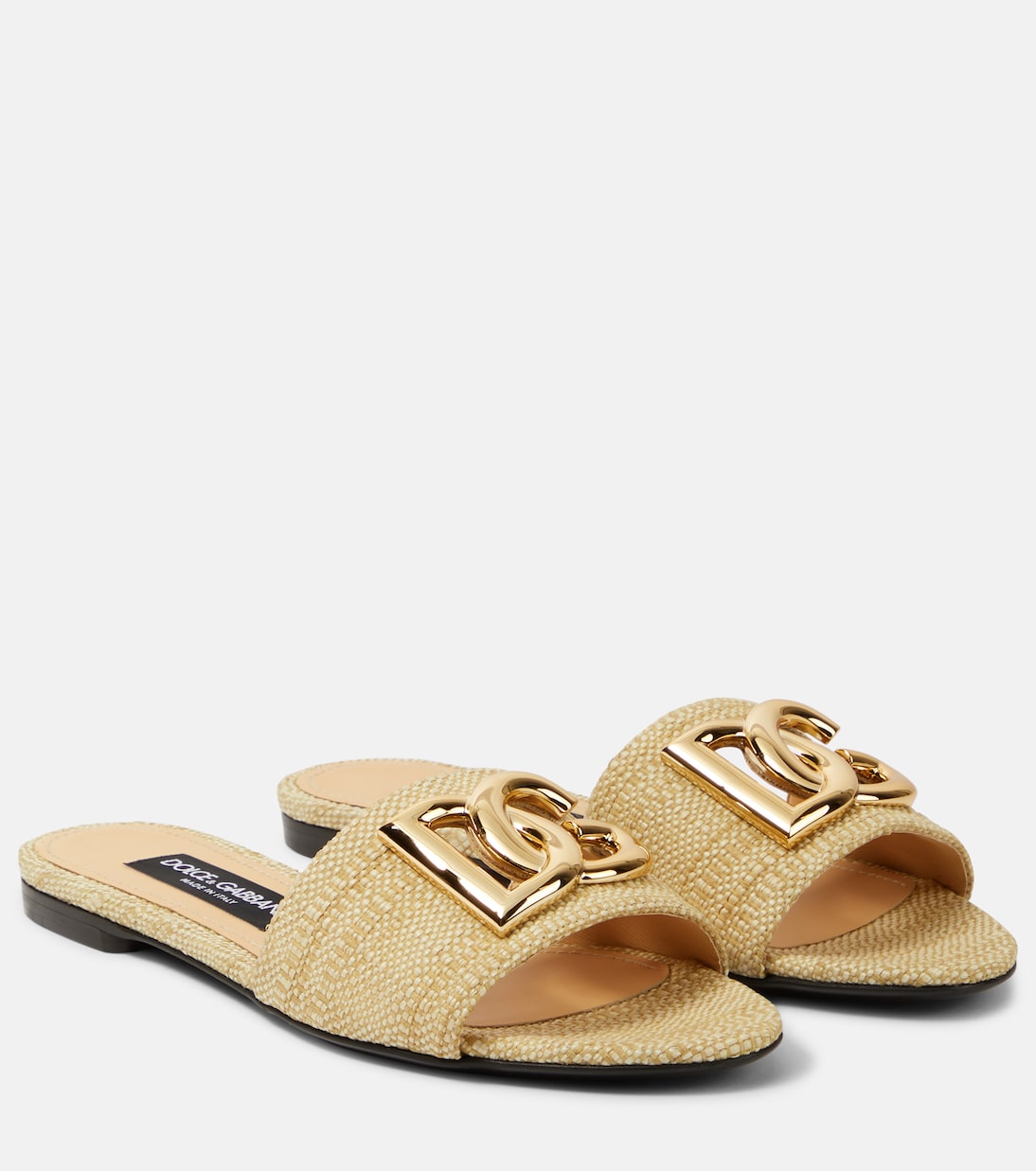 Logo raffia slides | Dolce&Gabbana