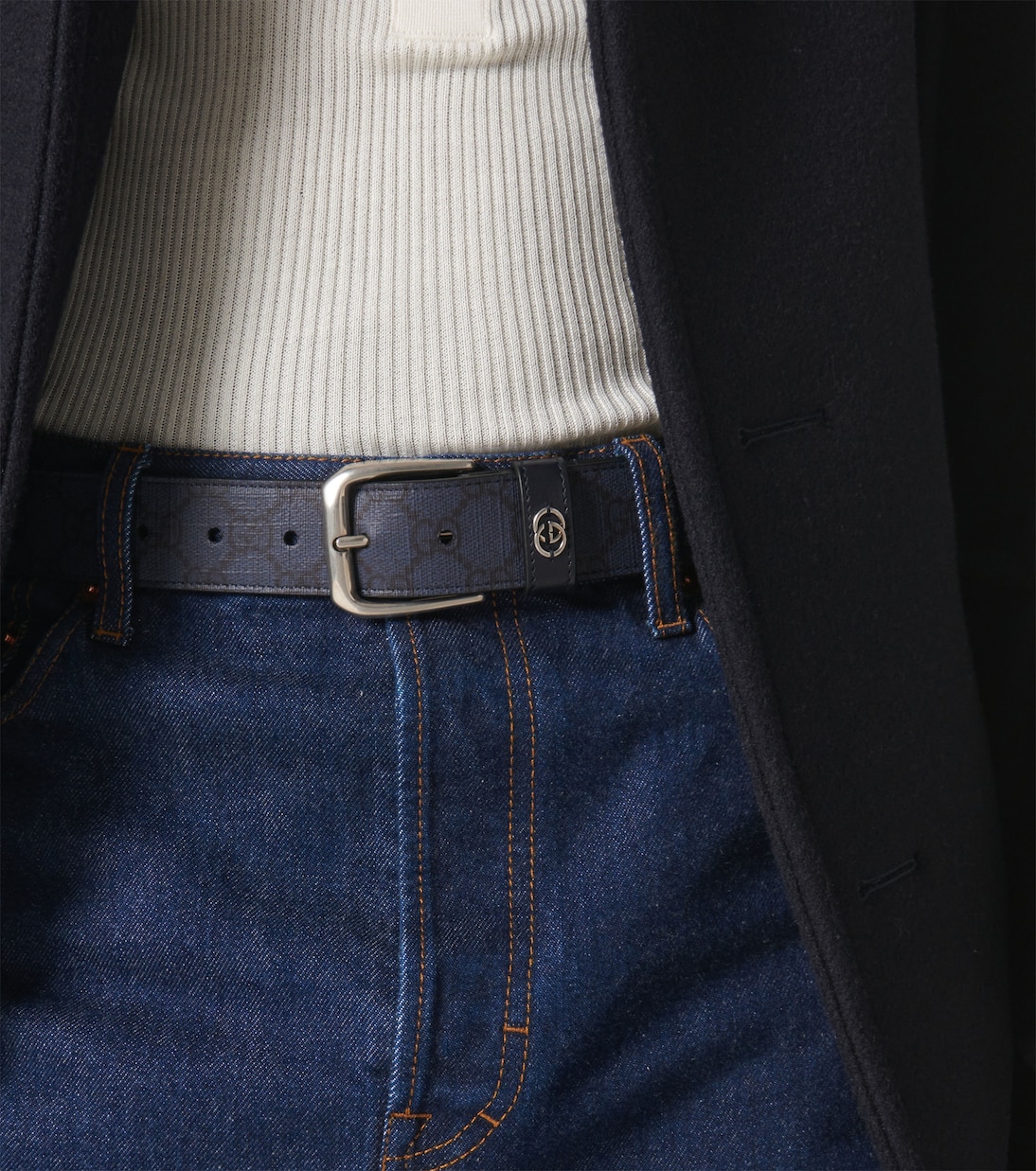 Cintura in pelle GG | Gucci