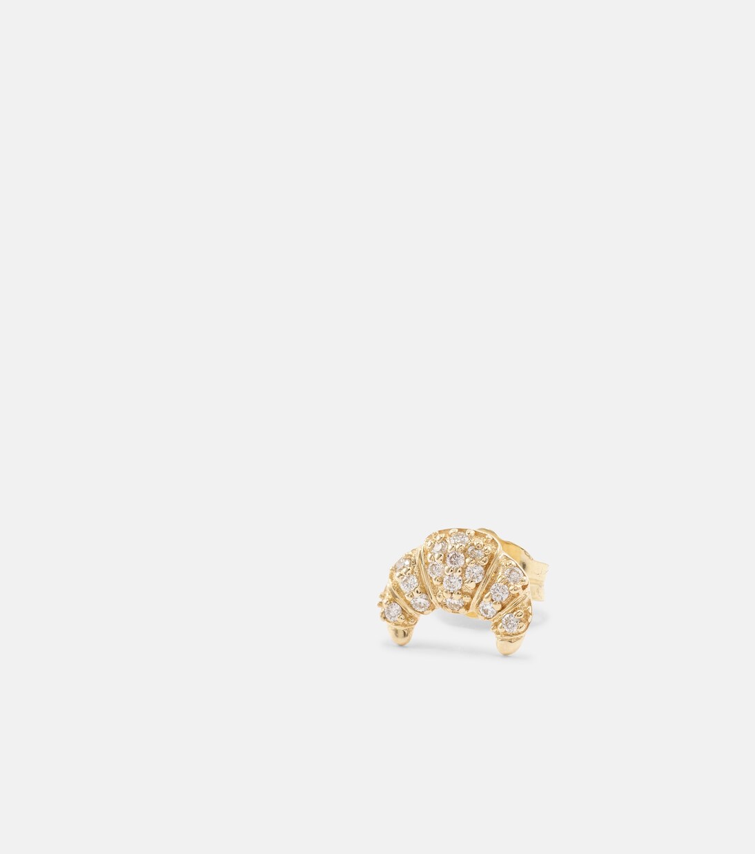 Orecchini minimalisti Sydney Evan in oro giallo 14kt con diamanti, design elegante per giovani trendy