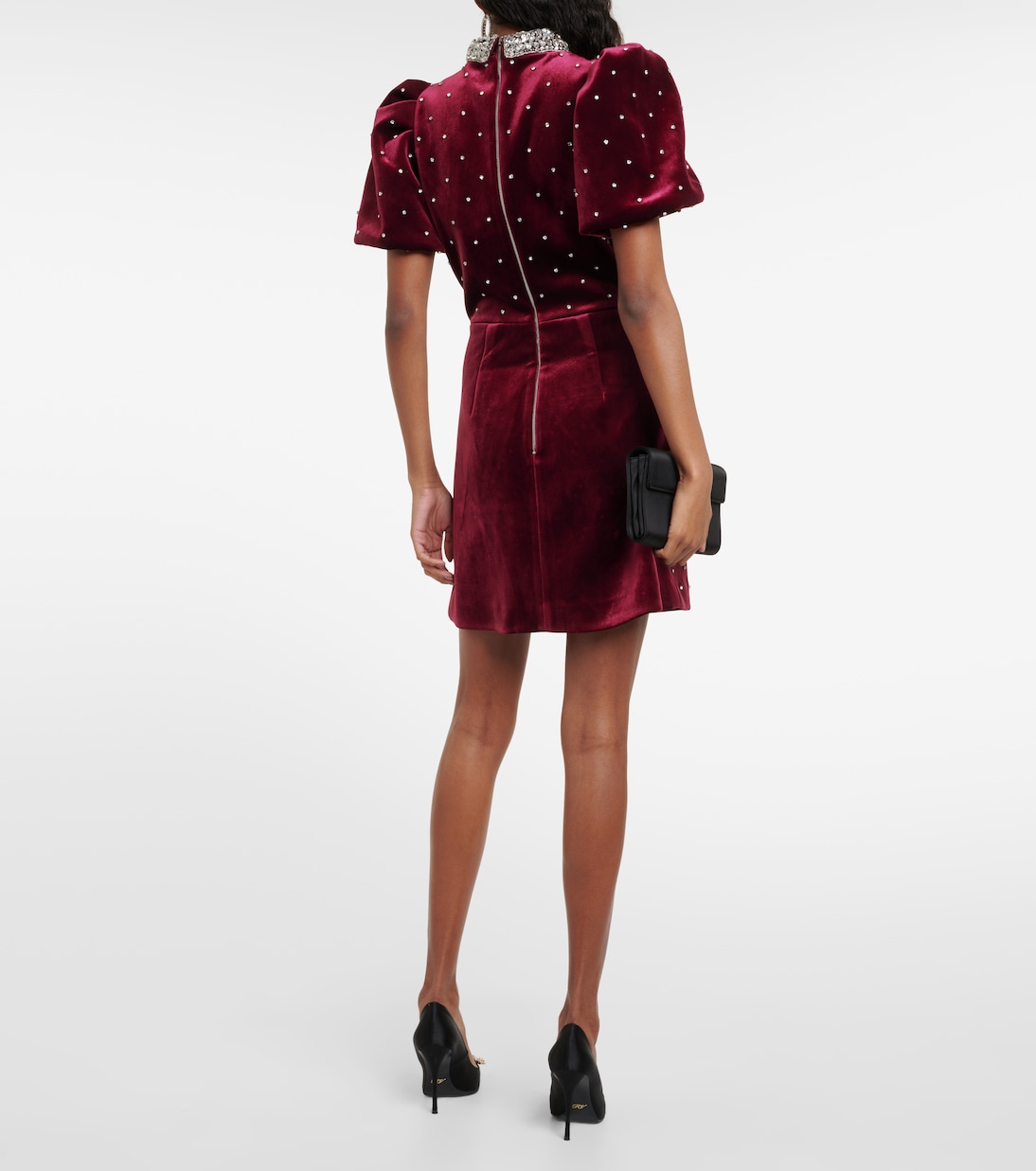 Vanessa embellished velvet minidress | Rebecca Vallance