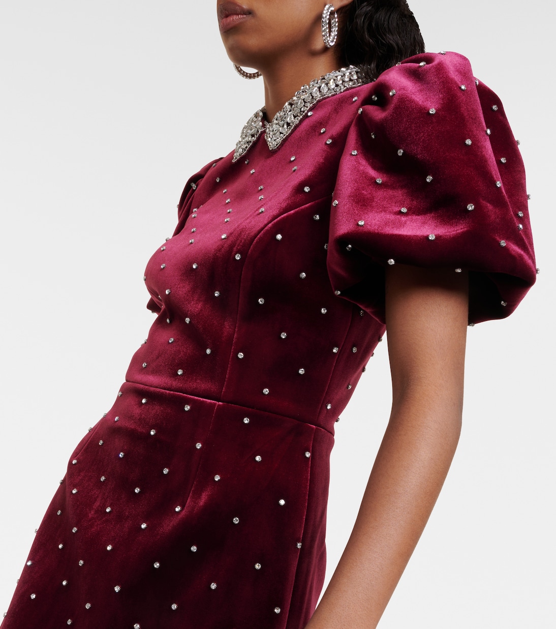 Vanessa embellished velvet minidress | Rebecca Vallance