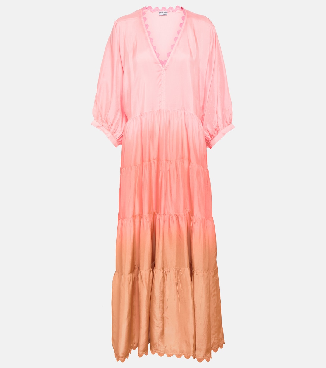 Midikleid Tiered aus Seide | Juliet Dunn
