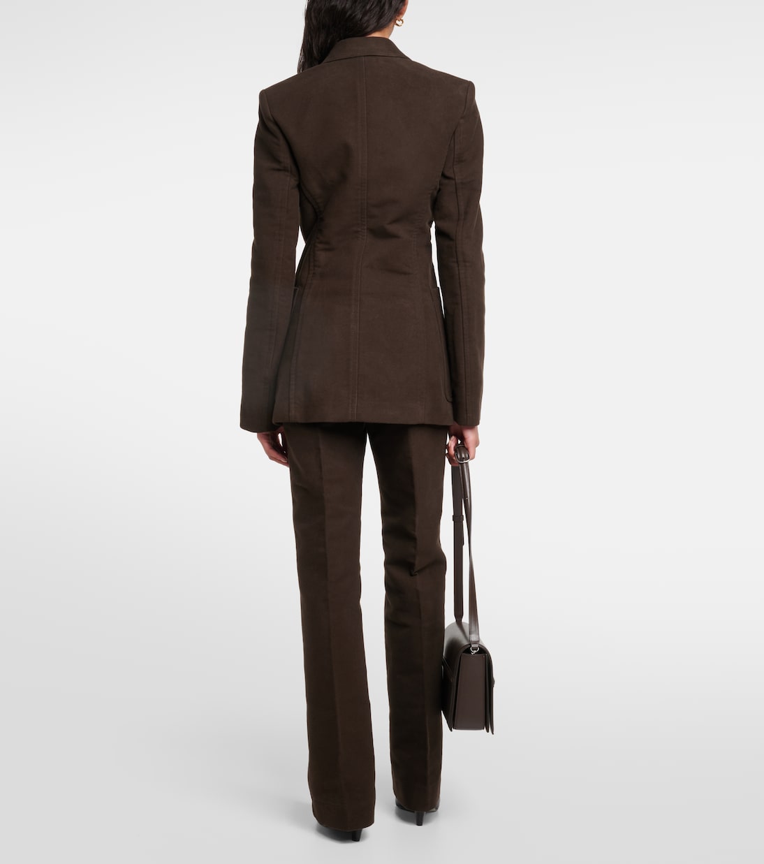 Blazer de algodón de botonadura simple | Toteme