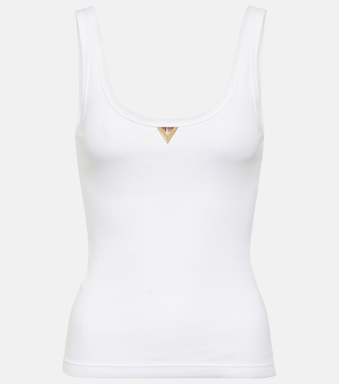 Tank top de mezcla de algodón con VGold | Valentino
