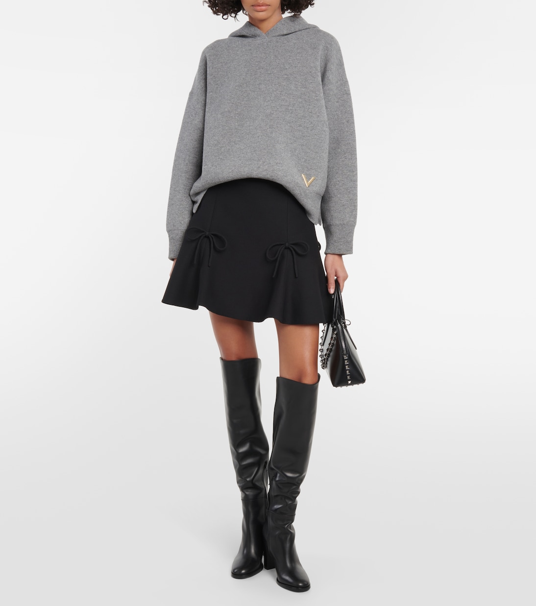 Sudadera con capucha de mezcla de lana | Valentino