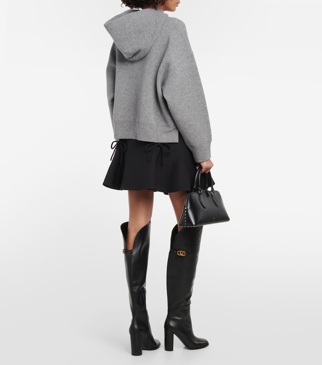Sudadera con capucha de mezcla de lana | Valentino