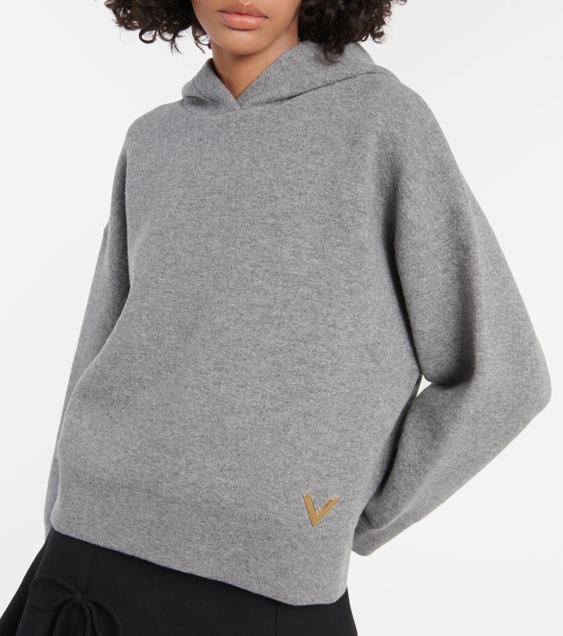 Sudadera con capucha de mezcla de lana | Valentino