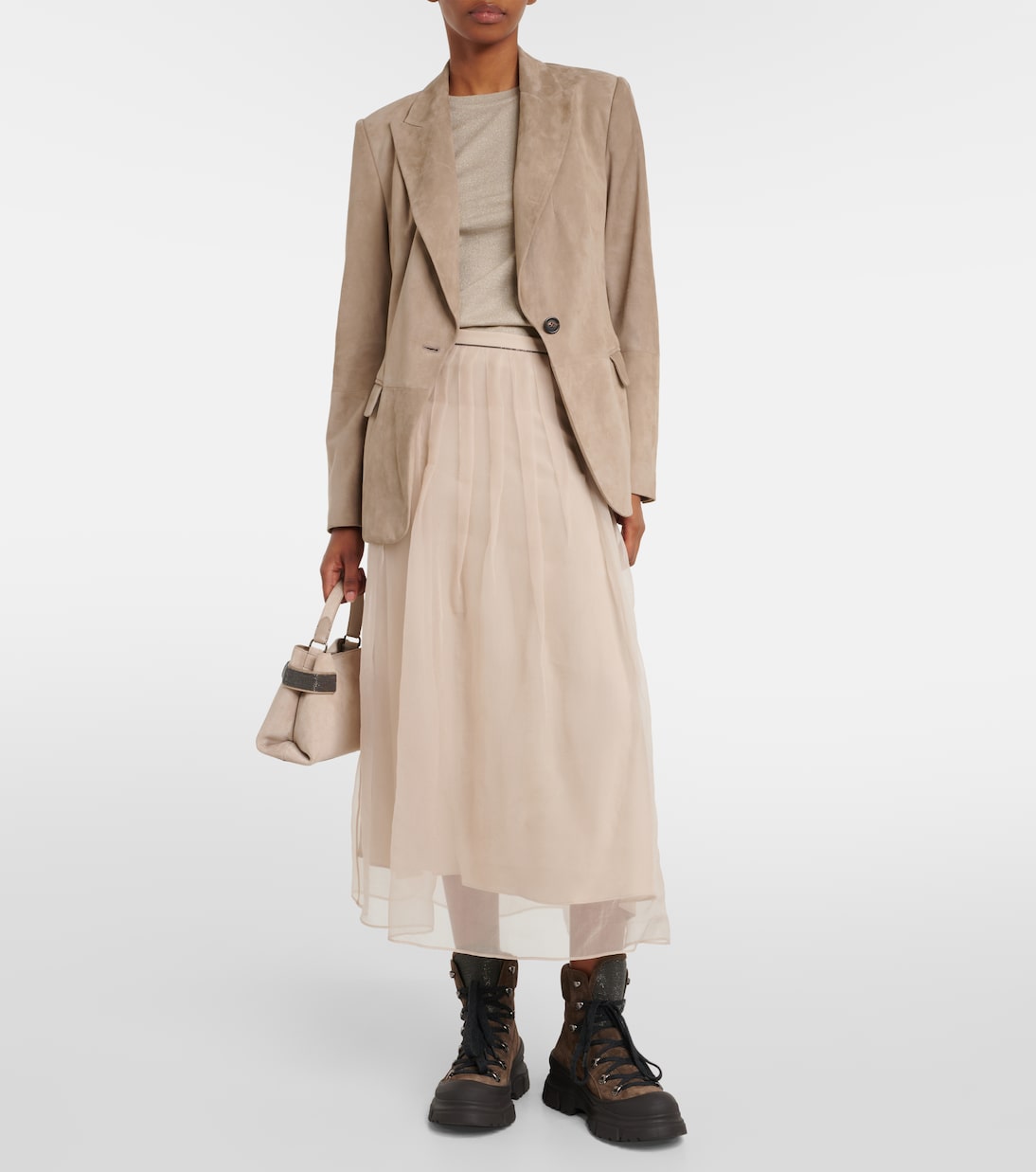 Jersey de mezcla de cachemir y seda | Brunello Cucinelli