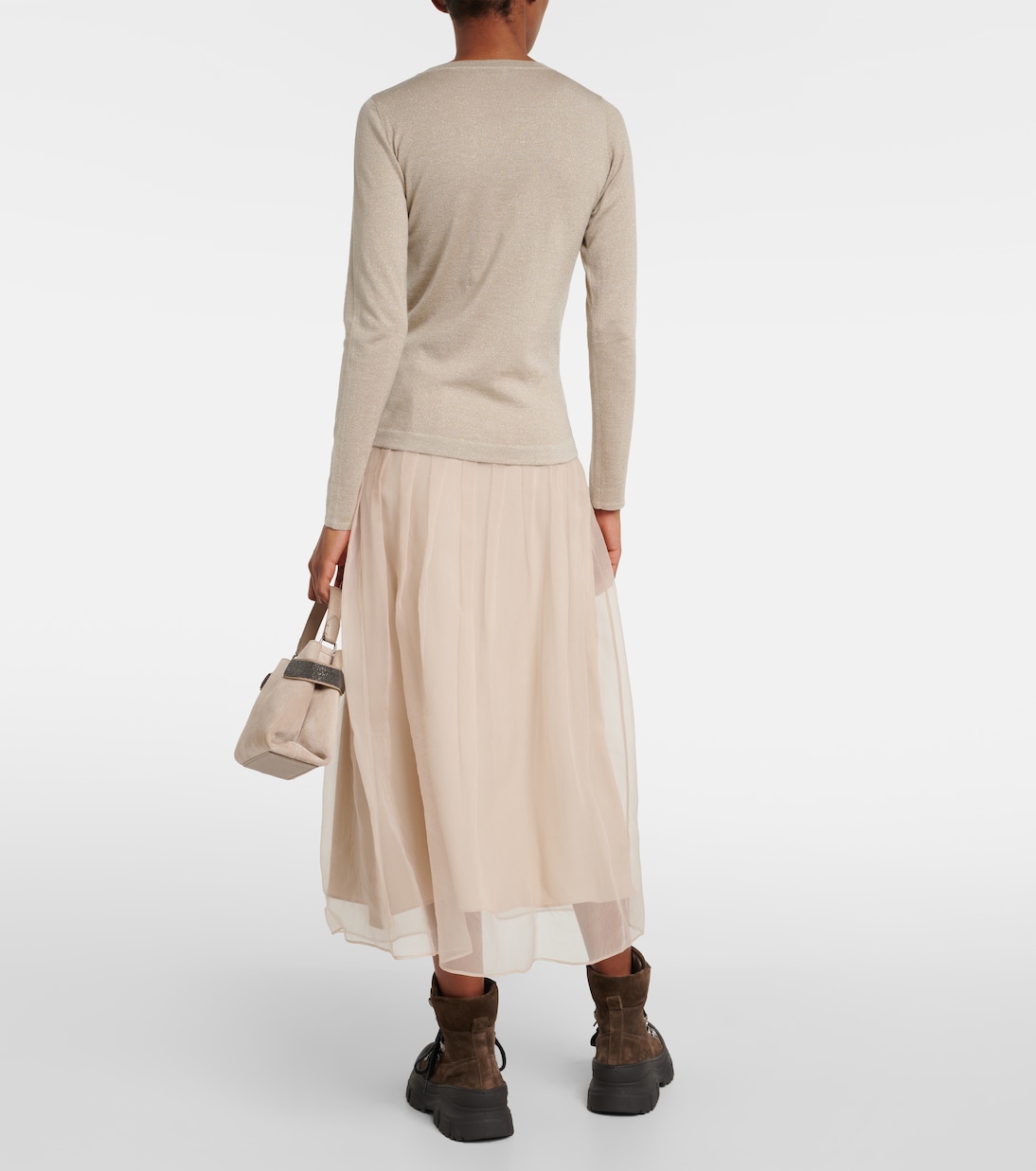 Jersey de mezcla de cachemir y seda | Brunello Cucinelli
