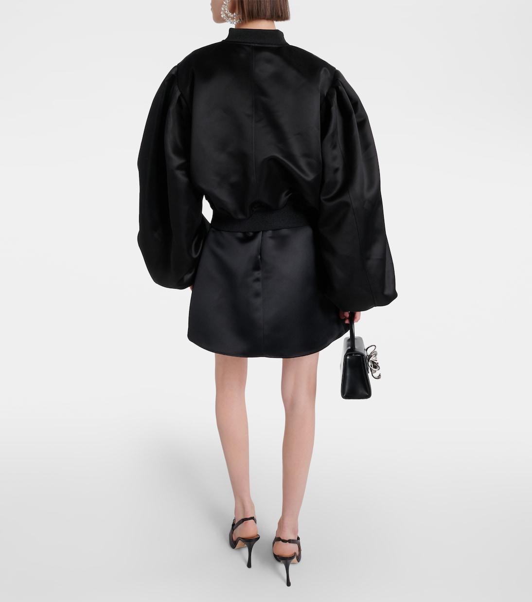 Veste bomber en satin duchesse | Nina Ricci