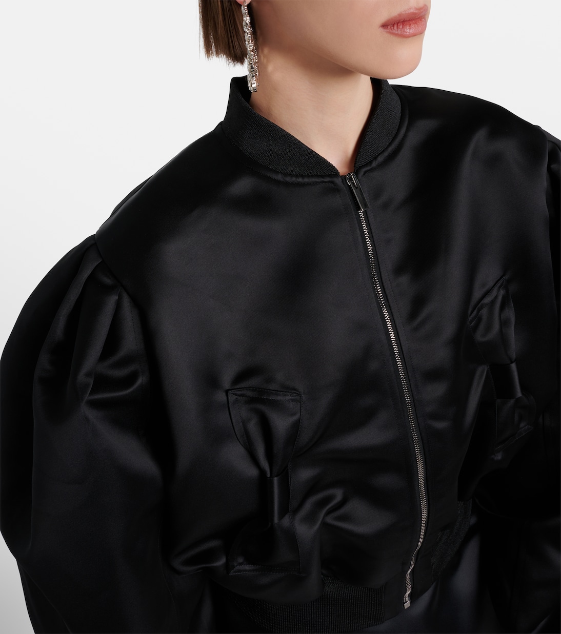 Veste bomber en satin duchesse | Nina Ricci