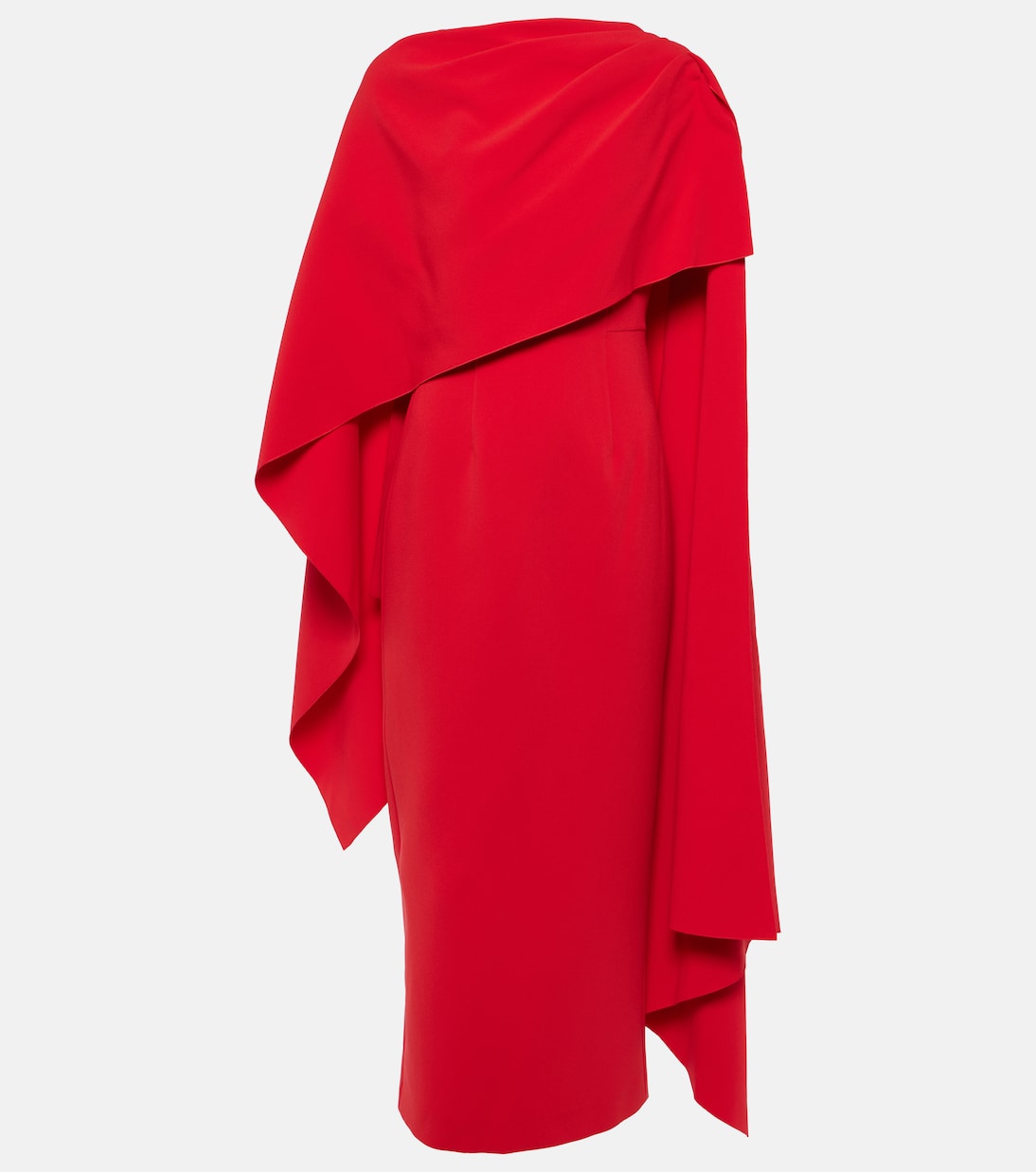 Demetria caped midi dress | Roksanda