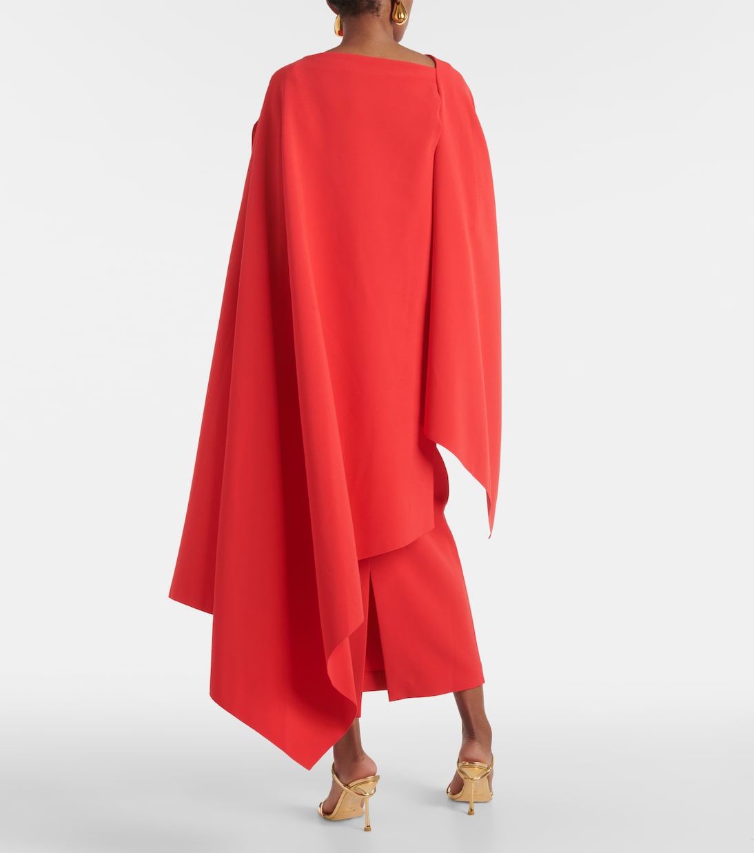 Demetria caped midi dress | Roksanda