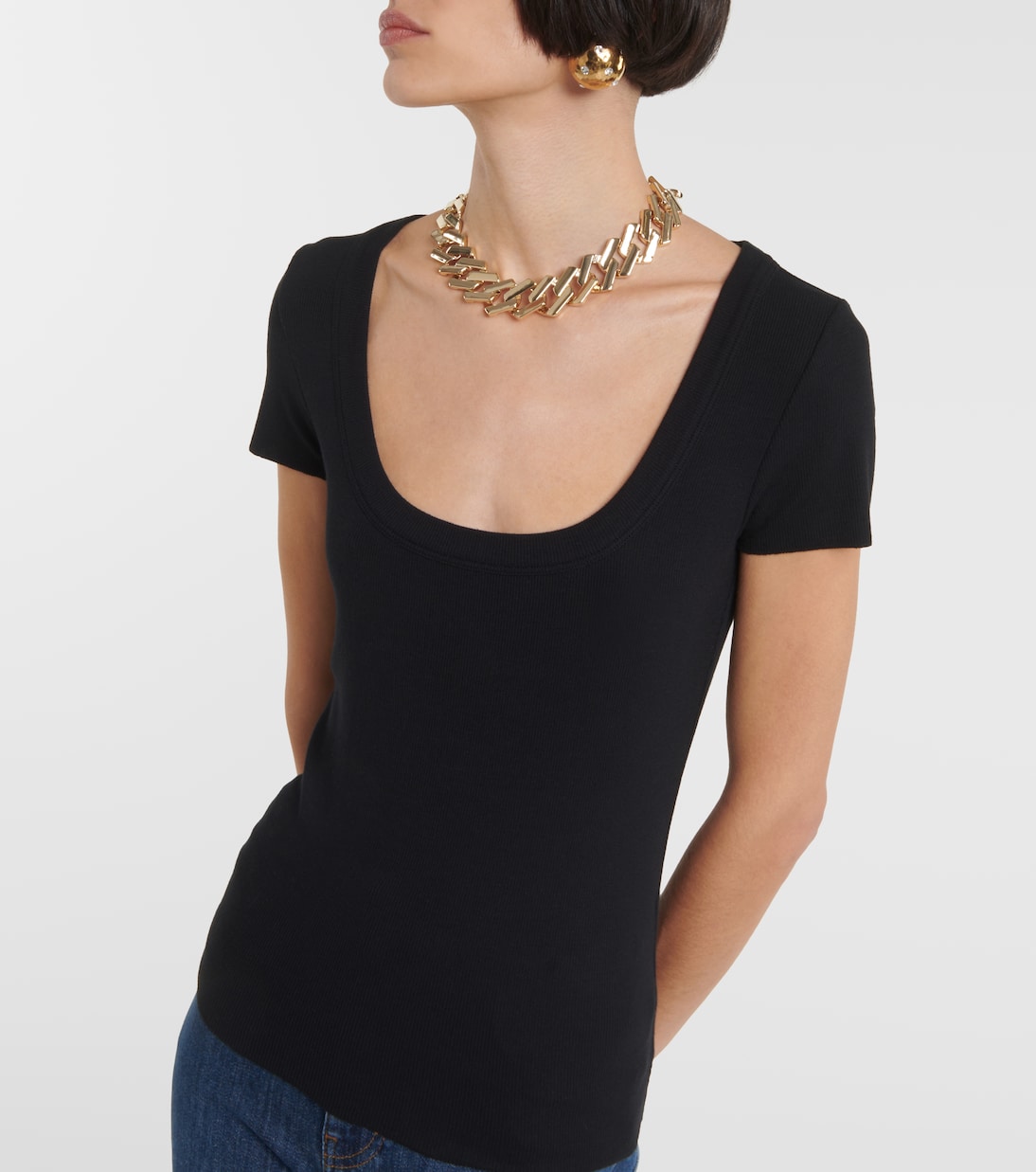 Top Rib Baby Tee | Frame