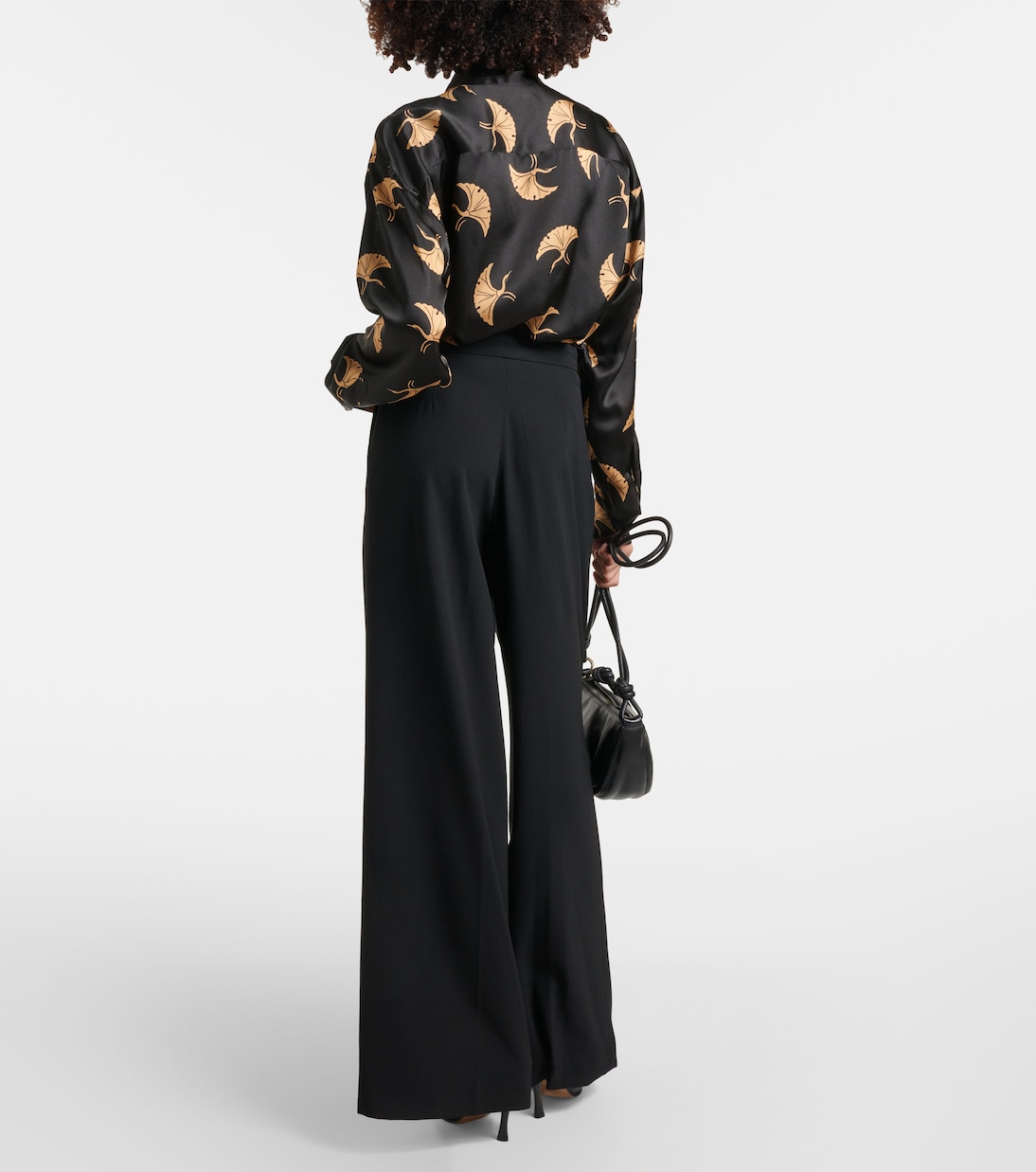 Pantalon ample en laine mélangée | Dries Van Noten