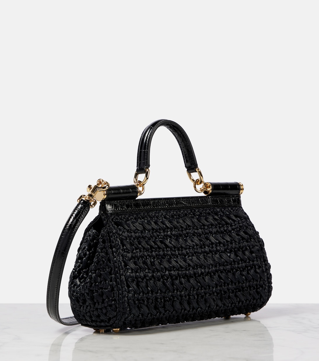 Sac Sicily Medium en raphia | Dolce&Gabbana