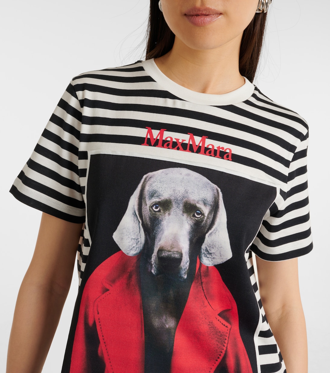 Rosso printed cotton jersey T-shirt | Max Mara