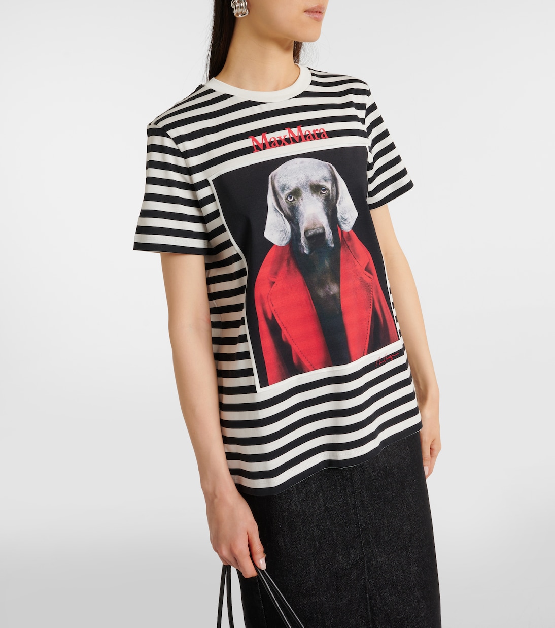 Rosso printed cotton jersey T-shirt | Max Mara