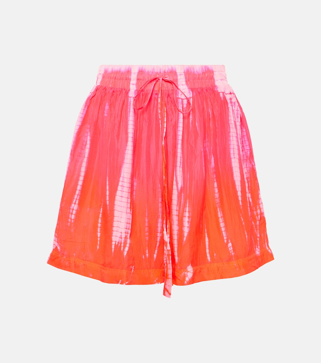 Shorts in seta con stampa | Anna Kosturova