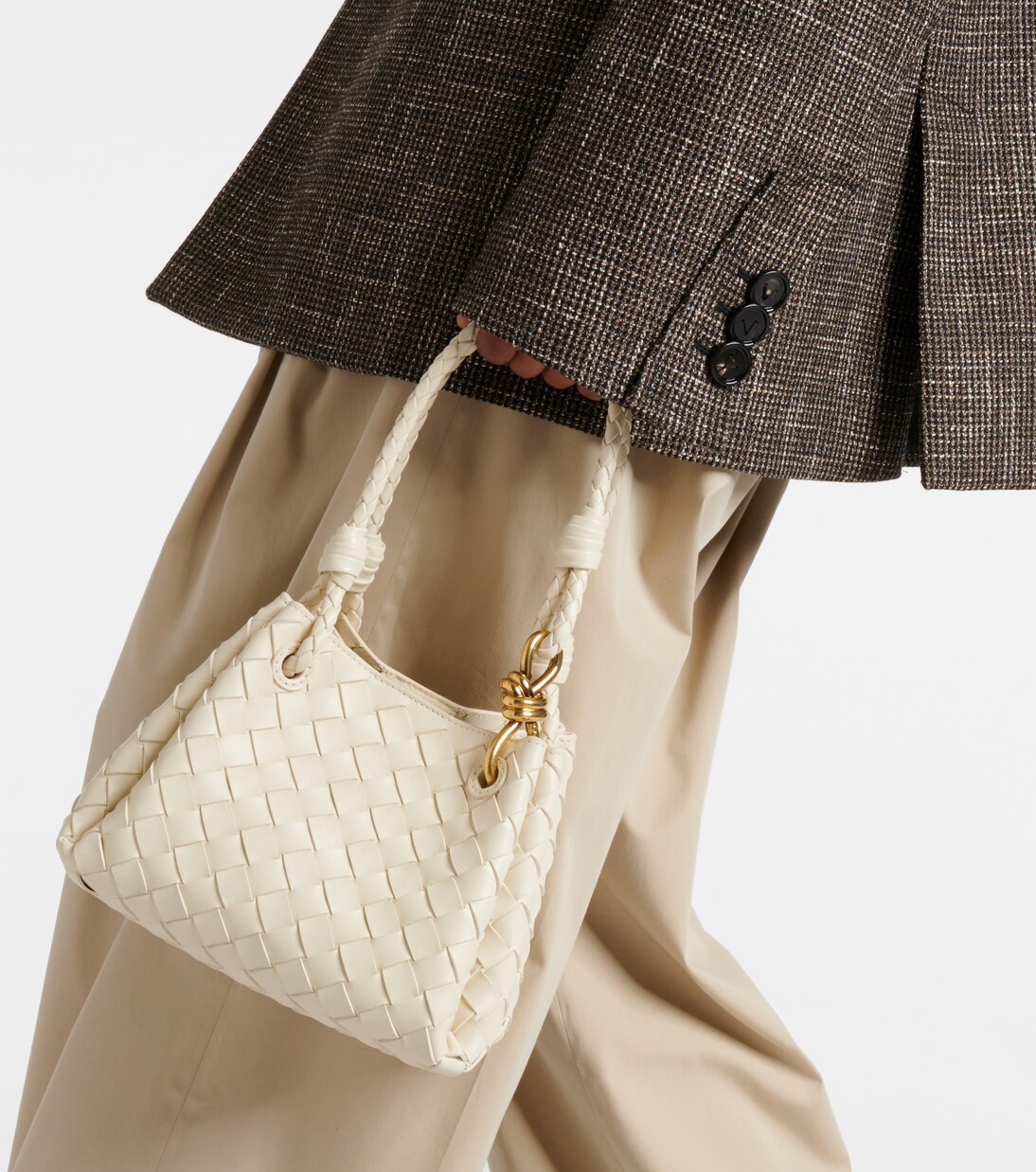 Schultertasche Parachute Small aus Leder | Bottega Veneta