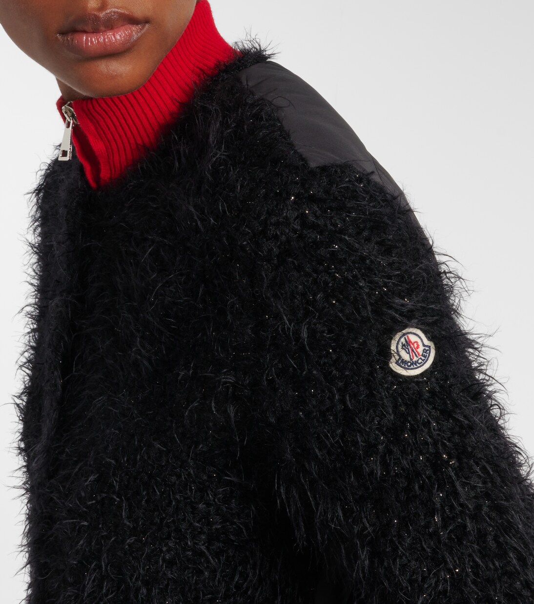 Cárdigan Acolchado de Lana Mezclada Moncler para Jóvenes Modernos