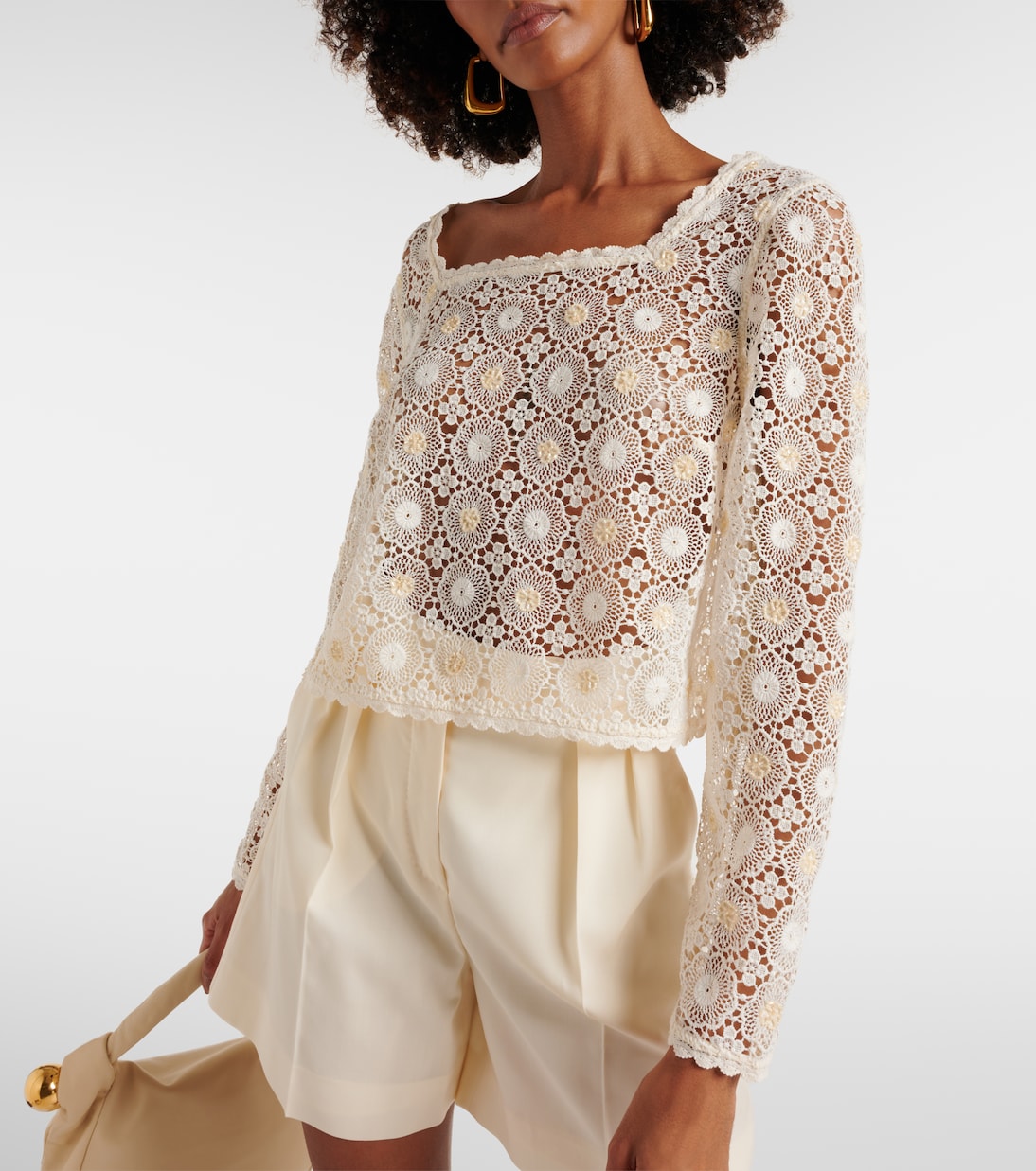 Crop top Natayla de croché | Rixo
