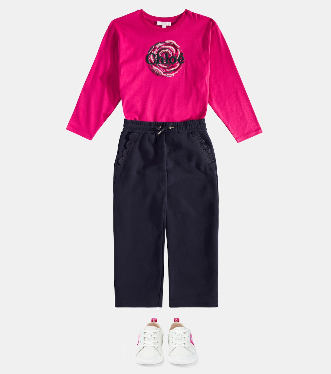Pantalones deportivos de algodón | Chloé Kids
