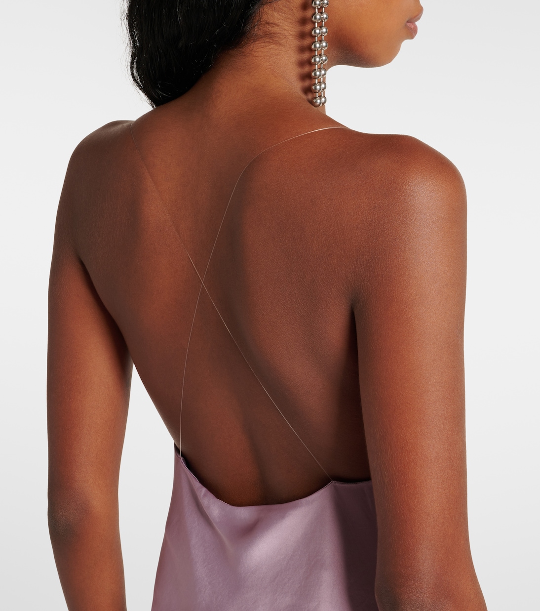 Abito sottoveste Evergreen Invisible Strap in raso | Y/Project