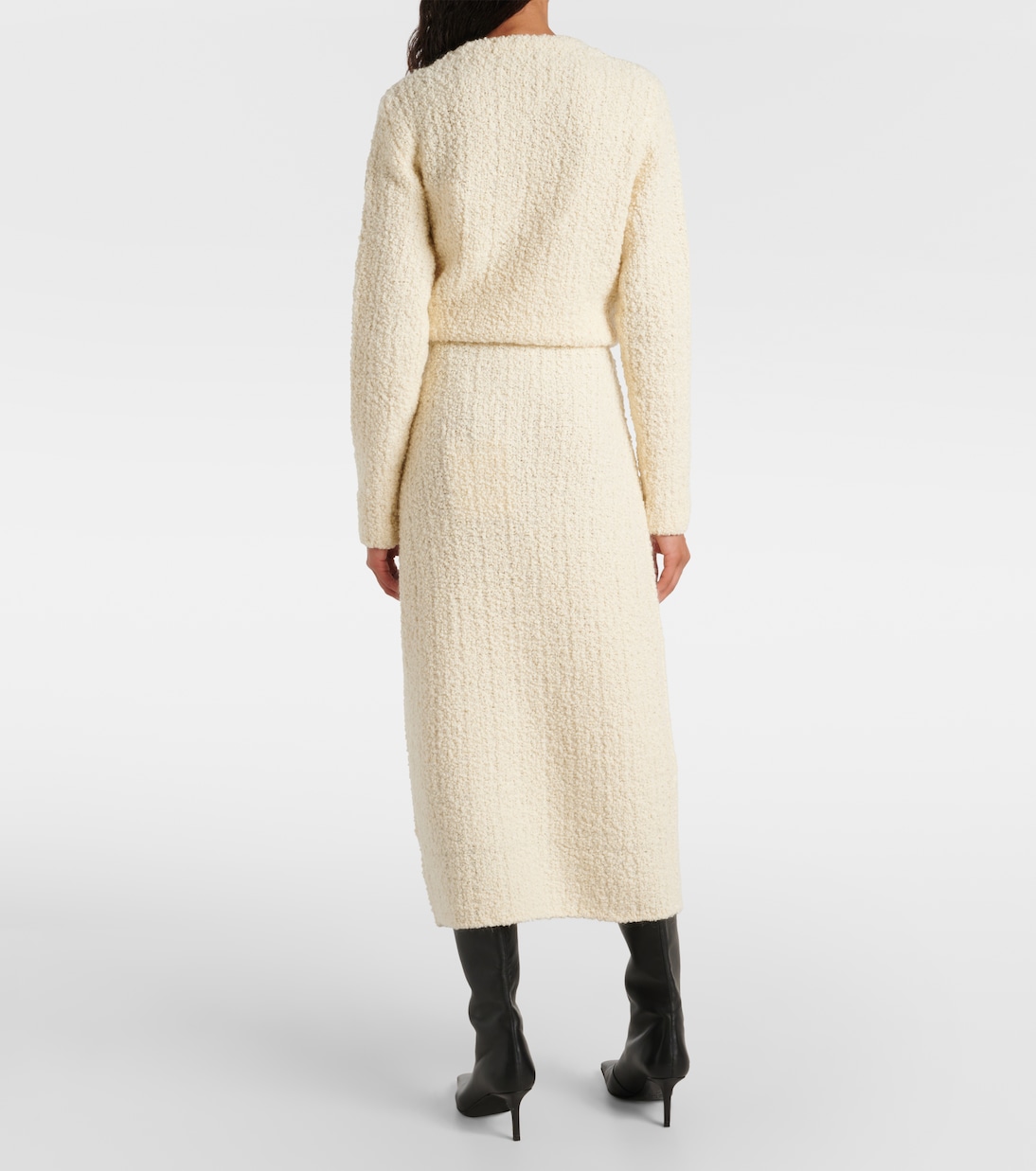 Jupe midi en laine mélangée | Moncler
