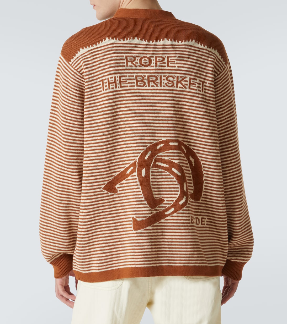 Cardigan Buckaroo in cotone a righe | Bode
