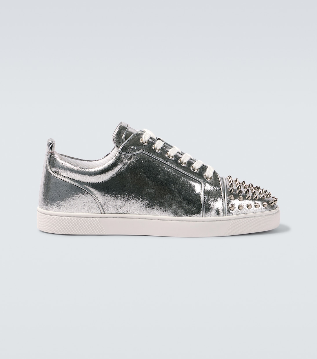 Sneakers Louis Junior in pelle con borchie | Christian Louboutin